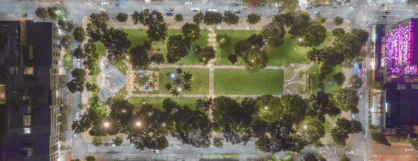 Parque de la 93 en Bogotá • La Colombia Real • Vista Cenital