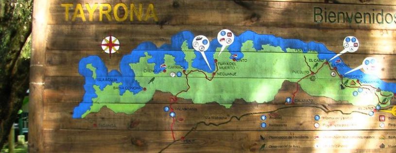 Entradas al Parque Tayrona: precios, horarios y accesos • La Colombia Real • mapa